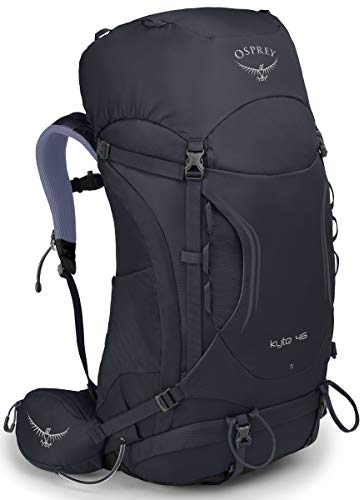Osprey Kyte 46 Women's Backpacking Backpack, Siren Grey, X-Small/Small