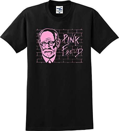 Pink Freud Sigmund Freud Funny T-Shirt (S-5X) (Large, Black)