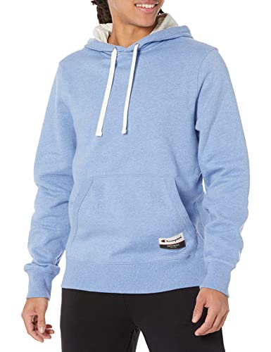 Champion Men's Authentic Originals Sueded Pullover Hoodie, Blue Jazz Heather, Small