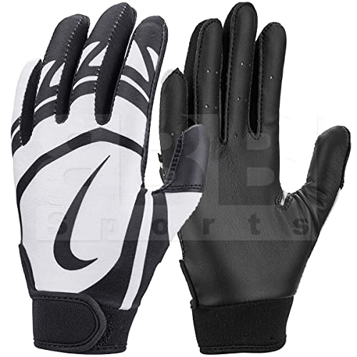 Nike Youth Tee Ball Huarache Edge Batting Gloves Black Medium/Large