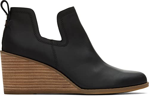 TOMS Kallie Black Leather 8.5 B (M)