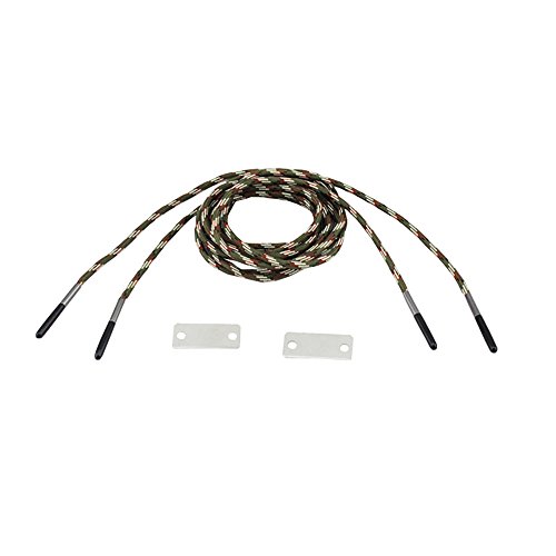 51' Reusable Flint and Steel Shoelaces Round Shoe Laces for Outdoor Travel Wilderness Survival(Camouflage Green)