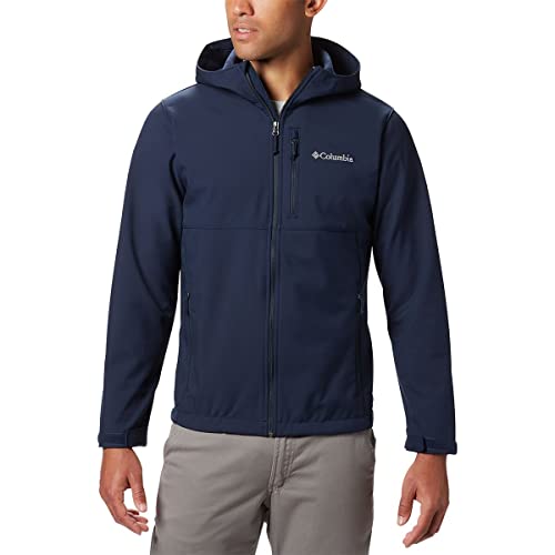 Columbia Men's Ascender Hooded Softshell Jacket, Collegiate Navy, Large