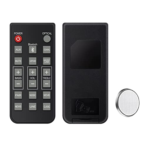 New Remote Control Replacement for Philips Sound Bar 996510054954, 996510050576, 996510063326 CSS2123 CSS2123B/F7 CSS2133B/F7 CSS2133 Model with CR2025 Battery Inside