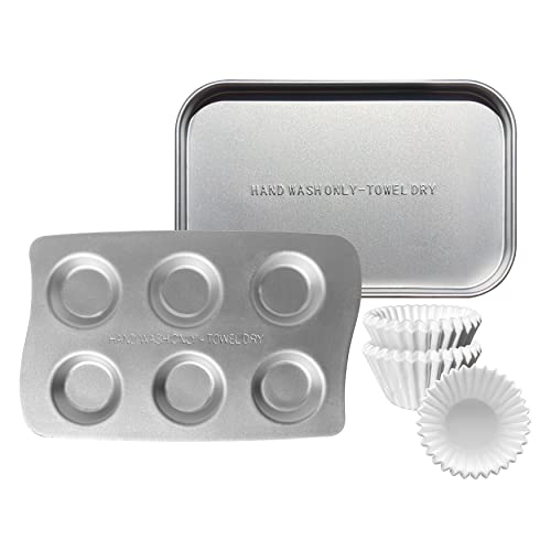 Kids' Oven Pan Set Compatible with Easy Bake Ultimate Oven | Accessories for Cooking Easy Bake Oven Mixes | Includes Cupcake Pan, Rectangular Bake Pan & (75) Cupcake Liners