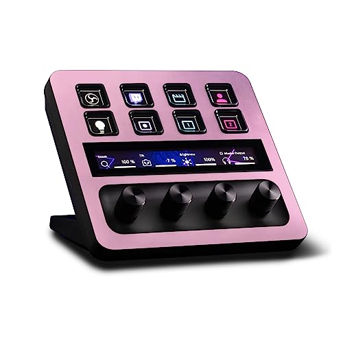 MightySkins Skin Compatible with Elgato Stream Deck + - Solid Pink | Protective, Durable, and Unique Vinyl Decal wrap Cover | Easy to Apply, Remove, and Change Styles | Made in The USA
