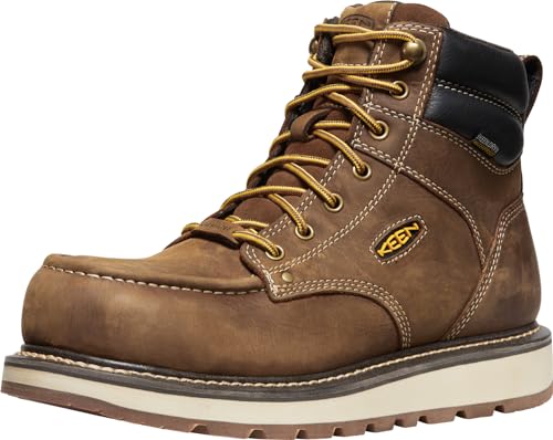 KEEN Utility Cincinnati, Men's, Belgian/Sandshell, Comp Toe, EH, WP, 6 Inch, Work Boot (10.5 D)