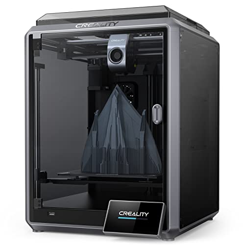 Creality K1 3D Printer - 600 mm/s High-Speed, Upgraded 0.1 mm Smooth Detail, Auto Leveling, Dual Fans Cooler, Straight Out of The Box for Beginners, Printing Size 8.66x8.66x9.84 inch