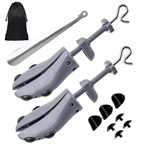 Shoe Stretcher - 4 Ways for Men Wide Feet Adjustable Stretch Width and Length Shoe Tree Shaper Shoe Widener Expander