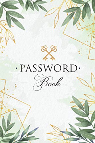 Password book: Log book password keeper with alphabetical tabs | Book organizer | Small journal and notebook for website addresses, logins and passwords