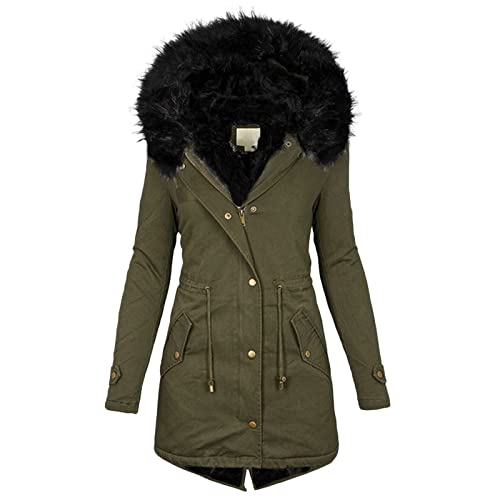 joysale Lady Jacket Winter Coats for Women Winter Fleece Lightweight Outdoor Raincoat Windbreaker Running Fuzzy Casual Overcoat F1 Jacket