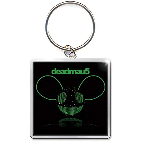Deadmau5 Keychain: Green Head - -
