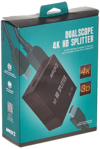 Armor3 'Dualscope' 4K HD Splitter for HD Gaming Consoles or Devices