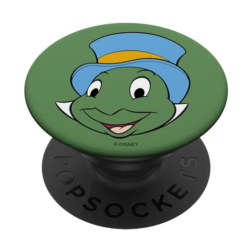 Disney Pinocchio Jiminy Cricket Green Big Face PopSockets Standard PopGrip