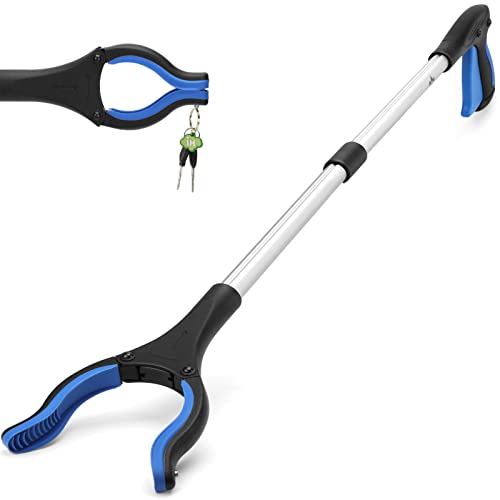 2024 Upgraded Reacher Grabber Pickup Tool, 32' Long Grabber Reacher Tool with Magnetic Tip, Trash Picker for Elderly Grab It Reaching Tool, Garbage Picker Upper, Litter Pick Up Grab Claw Grabber Stick
