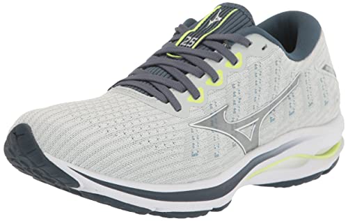 Mizuno Men's Wave Rider 25 WAVEKNIT | Neutral Support Running Shoe |Eco Friendly Materials | Waveknit- Peacock Blue | US 11