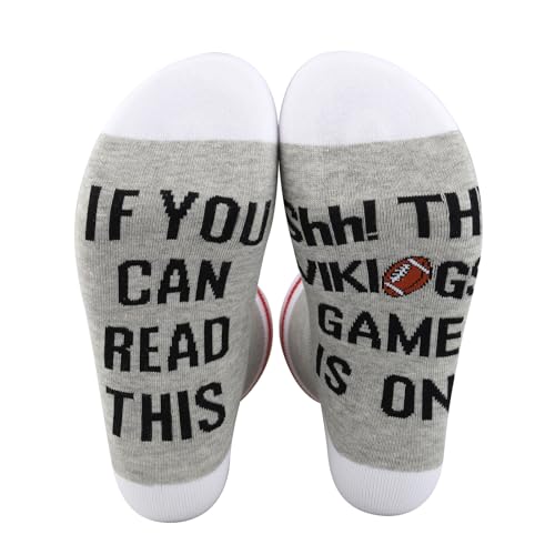 2 Pairs Football Socks If You Can Read This The Football Game Is On Socks Gift For Football Fans (VIKINGS socks)