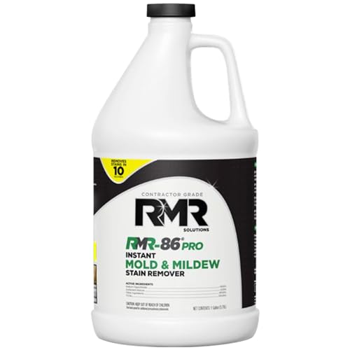 RMR-86 Pro Instant Mold Stain & Mildew Stain Remover - Contractor Grade Cleaning Solution, Professional Quality Formula, Odor Removal, 1 Gallon
