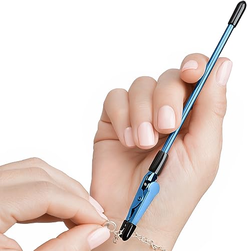 Miles Kimball Bracelet Helper Tool - Fastener Helper Tool for Bracelet, Necklace, Jewelry, Watch - Clasp Helper - Portable, Easy-to-Use, Made of Metal Blue