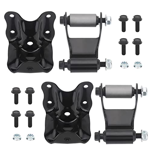 Rear Leaf Spring Shackles Hanger Brackets Repair Kit Fit For 1986-2011 Ford Ranger,1994-2010 Mazda B2300/B3000/B400,1998-2001 Mazda B2500,Replaces#722-001 722-010