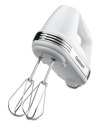 Cuisinart HM70FR HM-70FR Power Advantage 7-Speed Hand Mixer, Stainless and White (Renewed), 6