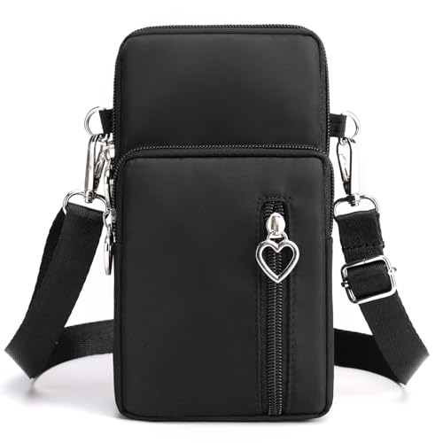 DuoLmi Small Crossbody Bags for Women, Cell Phone Crossbody Bag Wallet Phone Purse Lightweight Roomy Pockets Smartphone Sports Armband Bag Handbags Mini Shoulder Bag