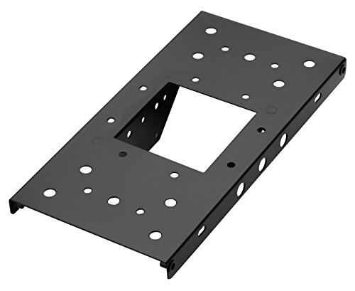 ARCHITECTURAL MAILBOXES 4x4 Steel 7540B-10 Mailbox Adapter Plate, 4' x 4', Black