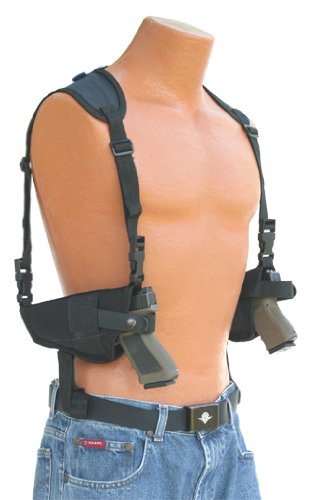 This Horizontal Double Shoulder Holster Fits All Auto's with 4' to 5' Barrels Beretta,Bersa,Browning,CZ,Colt,Glock,H&K,Hi-Point,Kimber,Ruger,Sig Sauer,Smith & Wesson,Springfield,Star,Taurus,Walther