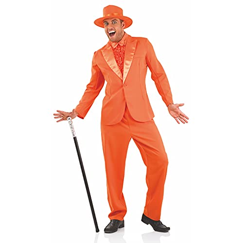 Fun Shack Orange Tuxedo Costume Men, Orange Suit Costume, Movie Character Costumes For Men, 90s Halloween Costumes For Men, Large