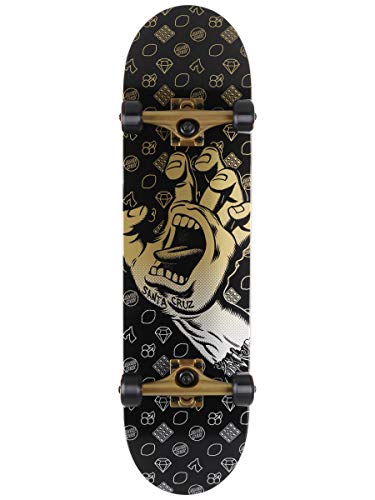 Santa Cruz Jackpot Hand Large Complete Skateboard,Multicolored,8.25' L x 31.5' W