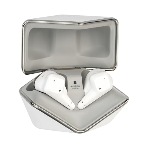 HIFIMAN SVANAR Wireless Jr Noise Cancelling Bluetooth in-Ear Hi-Fi Earphones with Amplifier Inside, Topology Diaphragm Driver, IPX5 Water/Sweat Resistant, White