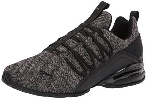 PUMA Men's AXELION MULTI Cross Training Sneaker, Puma Black-CASTLEROCK, 11