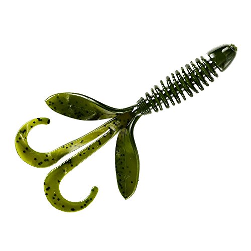 Yum Lures YWHG315 Wooly Hawgtail Fishing Bait, Dark Watermelon, 4.5'