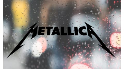 HSC Design Custom Decal Car for Metallica for Car, Truck, Funny, Tumbler, Window, Motorcycle, Helmet, Bumper, Decal for Laptop, Phone, Home Decoration / 2 in x 6 in/Black