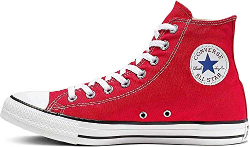 Chuck Taylor All Star Canvas High Top, Red, 7