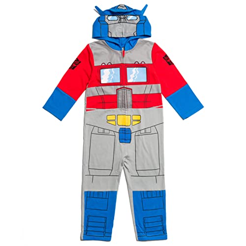 Transformers Optimus Prime Toddler Boys Zip Up Costume Coverall Red 5T