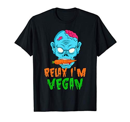Veganism Halloween Relax I'm Vegan Vegetarian Costume Gift T-Shirt