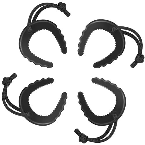 Crosize 4 Pack First Responder Door Stops, Door Jam for Law Enforcement, Police, Emergency Medical Services, Black Door Stoppers Wedge