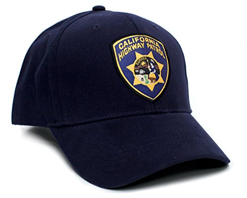 California Highway Patrol Eureka Badge Applique Hat Cap Adult One-Size Multi (Navy)