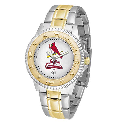 Game Time St. Louis Cardinals Men's Watch - MLB Two-Tone Competitor Series, Officially Licensed