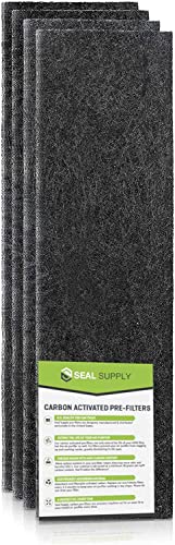 Seal Supply 4 Pack of HRF-B1 Carbon Activated Pre Filters Precut Compatible with Honeywell Air Purifier Models with B Filter