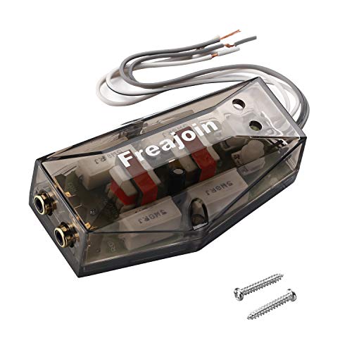 Freajoin 2-Channel High Low Level Converter Speaker Cable to RCA Adapter with Line Out Converter