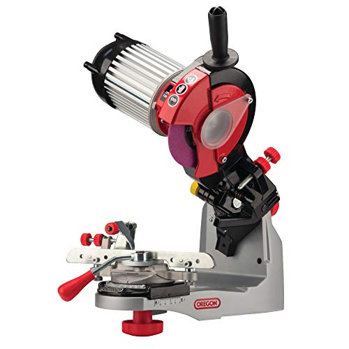 Oregon Professional 120-Volt Bench Grinder Universal Saw Chain Sharpener, for All Chainsaw Chains (520-120), Large