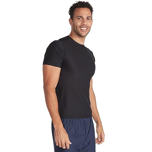 ExOfficio Men's Give-N-Go 2.0 Crew Neck, Black, Large