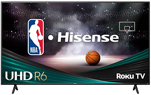 Hisense 65-Inch Class R6 Series 4K UHD Smart Roku TV with Alexa Compatibility, Dolby Vision HDR, DTS Studio Sound, Game Mode (65R6G),Black