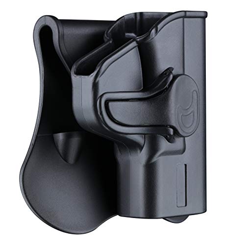 M&P Shield Holsters, OWB Holster for S&W M&P Shield 9mm/.40 3.1' / MP Shield M2.0 / Shield Plus - Index Finger Released | Adjustable Cant | Autolock | Outside Waistband | Lightweight -Right Handed