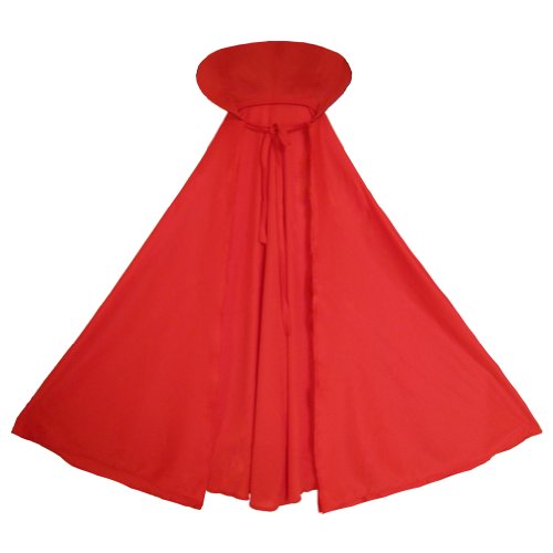 SeasonsTrading Red Cape with Collar - Halloween Cosplay Costume Party