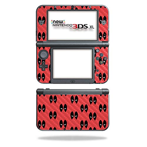 MightySkins Carbon Fiber Skin for Nintendo New 3DS XL (2015) - Dead Eyes Pool | Protective, Durable Textured Carbon Fiber Finish | Easy to Apply, Remove, and Change Styles | Made in The USA
