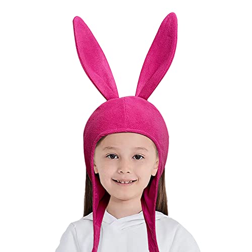 CozofLuv Pink Bunny Rabbit Ears Head Wear Costume Bad Bunny Hat (Kid)