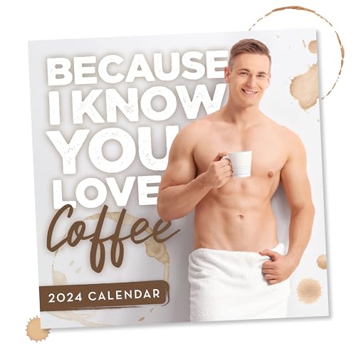 Funny Gifts for Women - 2024 Wall Calendar - 12'x12' 12 Month Wall Calendar Coffee Themed Gifts for Her - Cute Coffee Calendar - Coffee Lovers Gifts Ideas Office Gag Gifts - Coworker Gifts for Women